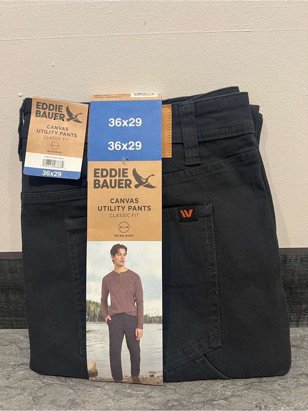 Eddie Bauer Grey Utility Pants - Size 36X29